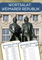 Vorschau - Arbeitsblätter - Wortsalat zum Thema: Weimarer Republik - Deckblatt