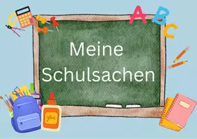 Vorschau - Bildkarten - Meine Schulsachen Bildkarten - Seite 1