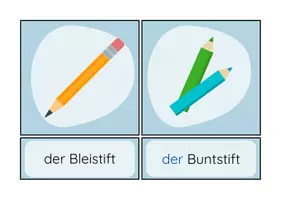 Vorschau - Bildkarten - Meine Schulsachen Bildkarten - Seite 2