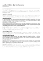 Vorschau - Arbeitsblätter - Adalbert Stifter - Der Nachsommer - Deckblatt