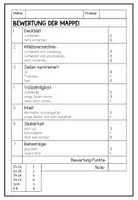 Vorschau - Arbeitsblätter - Bewertung Mappe - Seite 2