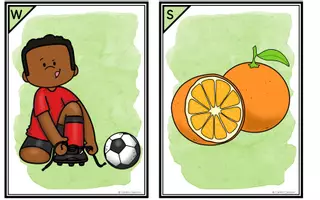 Vista previa - Hojas de trabajo - Football Story Walk - página 1