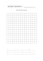 Vorschau - Arbeitsblätter - Suchsel / Word Search selbst gestalten - Vorlage / Game - Seite 1