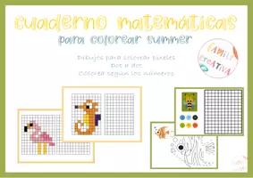Vista previa - Unidades / Secuencias / Situaciones de Aprendizaje - cuaderno matemáticas colorear - página 1