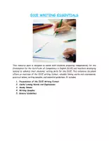 Προεπισκόπηση - Σημειώσεις - ECCE WRITING ESSENTIALS - Εξώφυλλο