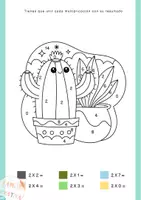 Vista previa - Manualidades / Dibujos para colorear - fichas para trabajar la tabla del 2 - página 2