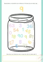 Vista previa - Hojas de trabajo - fichas para trabajar la tabla de multiplicar del 9 - página 3