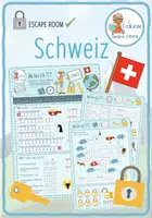 Vorschau - Arbeitsblätter - Schweiz – Escape Room - Deckblatt