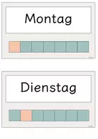 Vorschau - Präsentationen/Tafelbilder - Tafelkalender für jede Klassenstufe in grau-beige - Seite 1