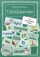 Vorschau - Poster - Robbenklasse / Seehundklasse - Dauerkalender / Tafelkalender - Deckblatt