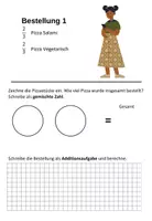 Vorschau - Arbeitsblätter - Brüche addieren (echte und unechte Brüche) - Deckblatt