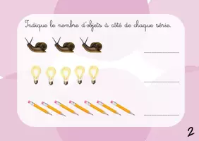 Aperçu - Apprentissages en autonomie - 52 fiches évolutives sur les nombres - Page 3