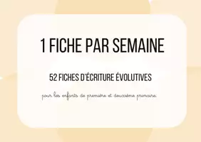 Aperçu - Apprentissages en autonomie - 52 fiches évolutives pour travailler l'écriture - Page 1