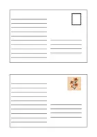 Vorschau - Arbeitsblätter - Material (5-12): Blanko Postkarten 📬 - Seite 1