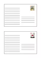 Vorschau - Arbeitsblätter - Material (5-12): Blanko Postkarten 📬 - Seite 2