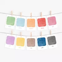 Προεπισκόπηση - Flashcards - 10 εκπαιδευτικές κάρτες "Χρώματα" - Σελίδα 3