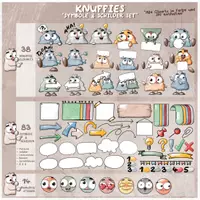 Vorschau - selbst erstellte Cliparts/Grafiken - Knuffies „Symbole und Schilder Set“ - Seite 1