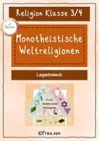 Vorschau - Präsentationen/Tafelbilder - Legedreieck/Legekreis - Zuordnungsspiel - Die monotheistischen Weltreligionen - Deckblatt