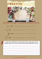 Προεπισκόπηση - Φύλλα εργασίας - Creative Writing-Write with the senses - Εξώφυλλο