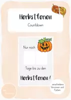 Vorschau - Poster - Herbstferien: Countdown - Deckblatt
