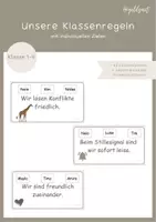 Vorschau - Anderer Materialtyp - Neu: Unsere Klassenregeln - Deckblatt