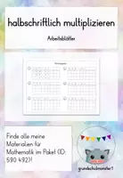 Vorschau - Arbeitsblätter - halbschriftlich multiplizieren - Verdoppeln Übungsblatt A5 - Deckblatt