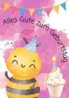 Vorschau - Bildkarten - Geburtstagsaufsteller Biene - Seite 1