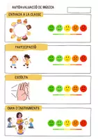 Vista previa - Evaluación - Autoavaluació música infantil - página 1