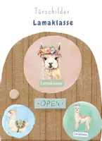 Vorschau - Poster - Türschilder für die Lamaklasse - Deckblatt