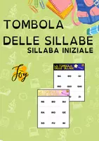 anteprima - Giochi - Tombola delle sillabe - 25 cartelle - Pagina 1