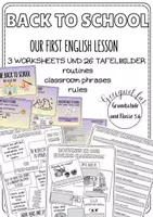 Vorschau - Arbeitsblätter - Back to school: Erste Englischstunden nach den Ferien - Deckblatt