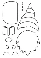 Vorschau - Mal- und Bastelvorlagen - Wichtel Bastelvorlagen für den Schulstart & Schulanfang - Fensterbilder - Seite 3