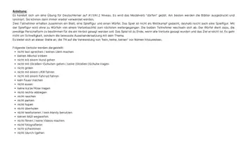 Vorschau - Aufgabenkarten - Deutschunterricht DaZ/DaF, A1.2, Spiele Modalverben können und dürfen - Seite 2