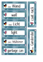 Vorschau - Aufgabenkarten - Schilder/Labels: In the classroom - Seite 3