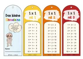 Vorschau - Fördermaterial/Inklusion - Fächer kleines Einmaleins bunte und schwarz-weiße Version - Seite 2