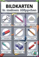 Vorschau - Präsentationen/Tafelbilder - Bild- und Wortkarten "In meinem Mäppchen" Meine Schulsachen - DaZ / DaF / Deutsch - Seite 2