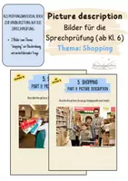 Vorschau - Bildkarten - Materialpaket Prüfungsset "shopping", Sprechprüfung ab Kl. 6 - Seite 1