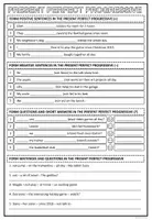 Vorschau - Arbeitsblätter - Present Perfect Progressive Excersises - Seite 2