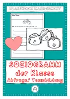 Vorschau - Arbeitsblätter - Soziogramm der Klasse - Deckblatt
