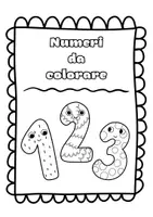 anteprima - Materiale per pittura e bricolage - Libretto dei numeri da colorare in italiano - Pagina 1