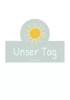 Vorschau - Fördermaterial/Inklusion - Tafelkalender | Lernkalender Grundschule (Minzgrün) + Wetterkarten - Seite 1