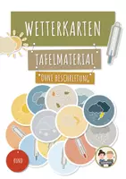 Vorschau - Präsentationen/Tafelbilder - Tafelmaterial – Wetterkarten und Temperaturkarten (rund) - Deckblatt