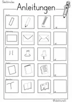Vorschau - Arbeitsblätter - Sketchnote Anleitungen zum Üben - Seite 1