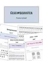 Vorschau - Arbeitsblätter - Geheimschriften: Postenarbeit (Grundschule) - Deckblatt