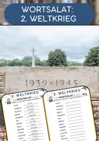 Vorschau - Arbeitsblätter - Wortsalat zum Thema: 2. Weltkrieg - Deckblatt