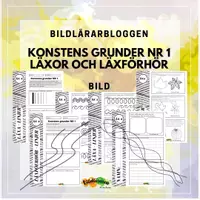 förhandsvisning - Läxor och läxhörhör Konstens grunder Nr 1 Linjer - försättsblad