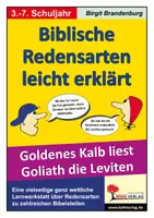 Vorschau - Arbeitsblätter - Biblische Redensarten leicht erklärt | Religion Deutsch Grundschule Sekundarstufe I Klasse 3–7 | Bibel, Redewendungen, Bibelstellen, fächerübergreifend, Freiarbeit, Kopiervorlagen Arbeitsblätter mit Lösungen - Deckblatt