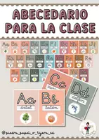 Vista previa - Refuerzo / NEE / Materiales de apoyo - Láminas de ABECEDARIO para la clase ¡Con pauta! - Portada