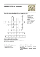 Vorschau - Arbeitsblätter - Kreuzworträtsel zur Zellbiologie - Deckblatt