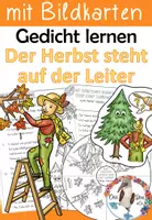 Vorschau - Unterrichtsreihen - Herbst Gedicht - Der Herbst steht auf der Leiter - große Lernwerkstatt - Deckblatt
